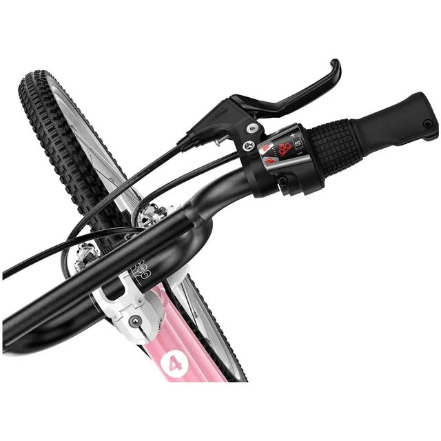 Woom 4 Go Barnesykkel 20" Powder Pink Optimalisert geometri for barn 115-130cm 