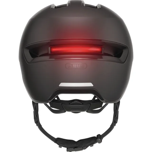 Abus Sykkelhjelm Hud-Y Ace Urban hjelm med LED-lys - Velvet Black 