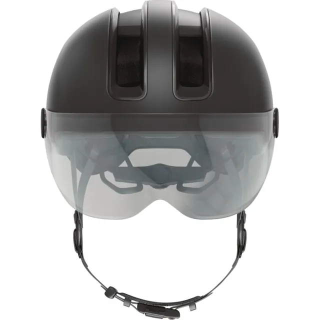 Abus Sykkelhjelm Hud-Y Ace Urban hjelm med LED-lys - Velvet Black 