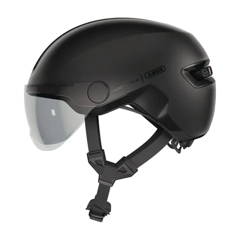 Abus Sykkelhjelm Hud-Y Ace Urban hjelm med LED-lys - Velvet Black