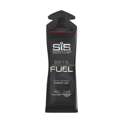 SIS Beta Fuel Gel Jordbær Lime Energigel for lange økter