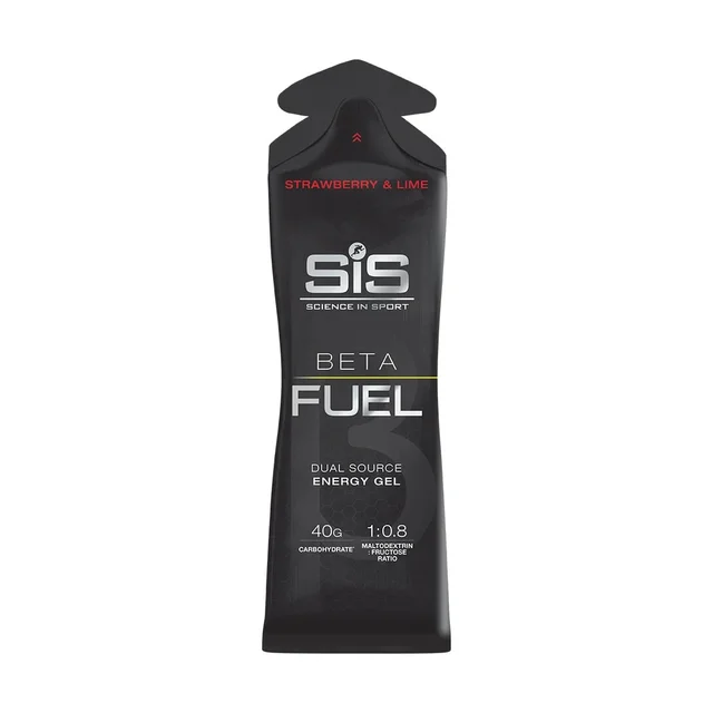 SIS Beta Fuel Gel Jordbær Lime Energigel for lange økter 