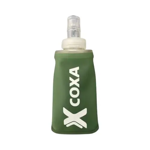 Coxa Soft Flask 150 ML m/velcro Softflask med borelås - Grønn