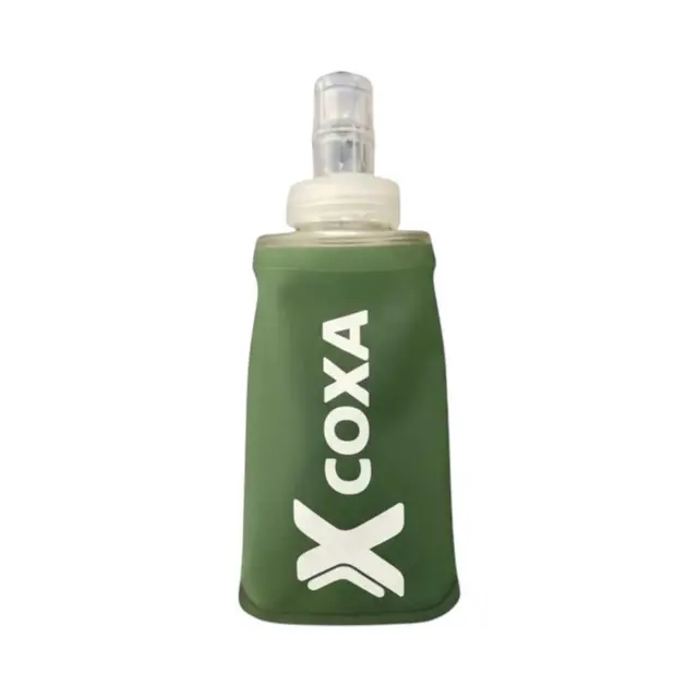 Coxa Soft Flask 150 ML m/velcro Softflask med borelås - Grønn 