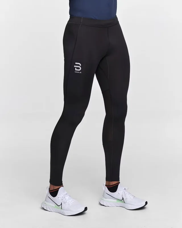 Dæhlie Athlete Tights Herre  L Løpetights med god støtte - Black 