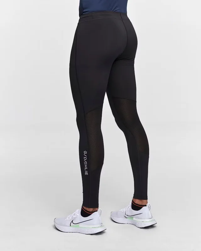 Dæhlie Athlete Tights Herre  L Løpetights med god støtte - Black 