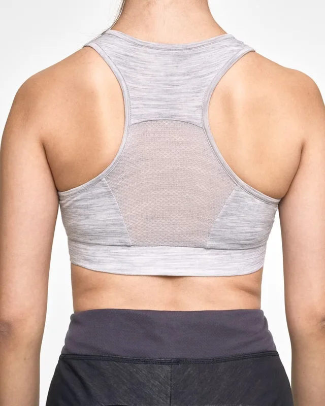 Dæhlie Bra Training Wool S Topp i ull/vindtett front Gr.Melange 