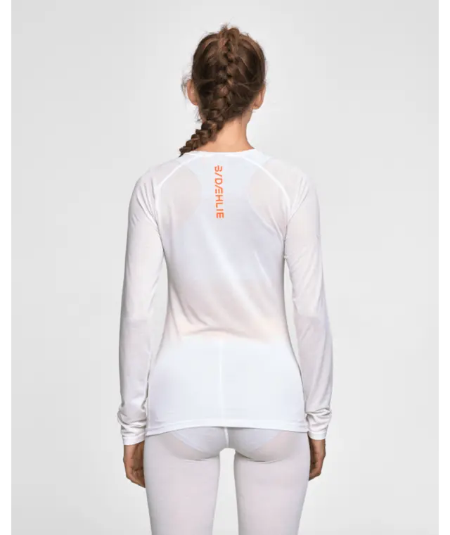 Dæhlie Compete-Tech LS Trøye Dame XS Ultralett supertrøye Snow White 