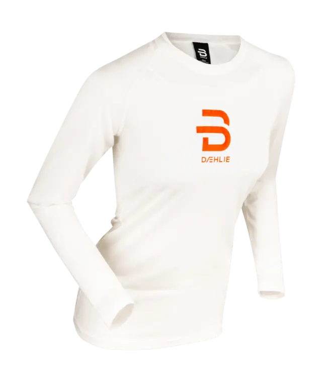 Dæhlie Compete-Tech LS Trøye Dame XS Ultralett supertrøye Snow White 
