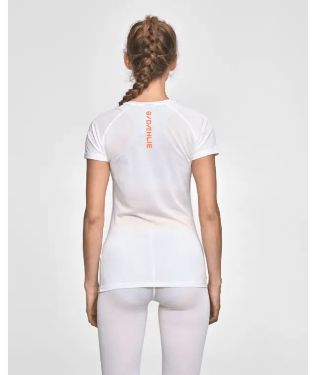 Dæhlie Compete-Tech T-Shirt Dame L Ultralett kortermet trøye Snow White 