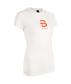 Dæhlie Compete-Tech T-Shirt Dame L Ultralett kortermet trøye Snow White