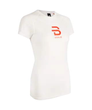 D&#230;hlie Compete-Tech T-Shirt Dame Ultralett kortermet tr&#248;ye Snow White