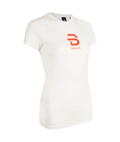 D&#230;hlie Compete-Tech T-Shirt Dame Ultralett kortermet tr&#248;ye Snow White