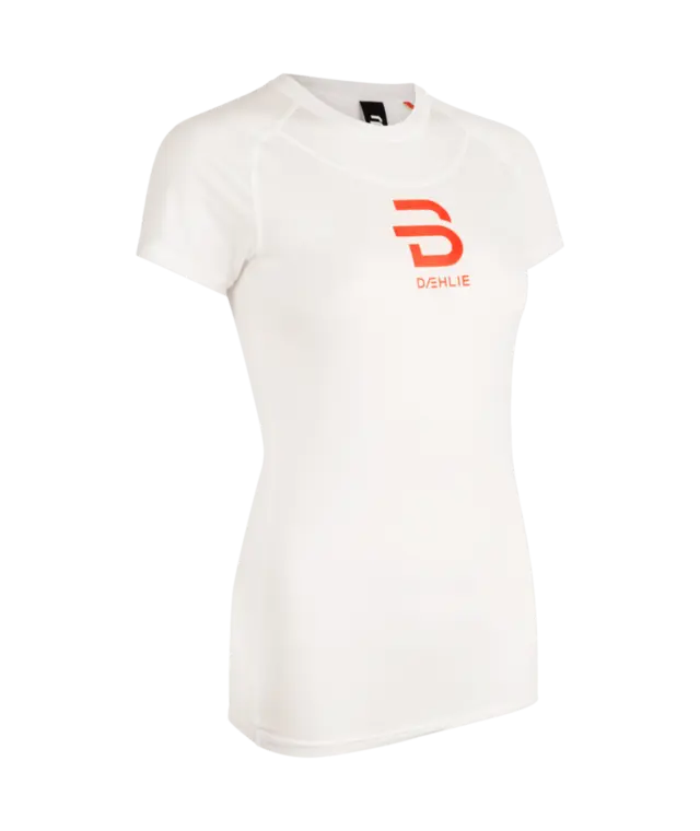 Dæhlie Compete-Tech T-Shirt Dame L Ultralett kortermet trøye Snow White 
