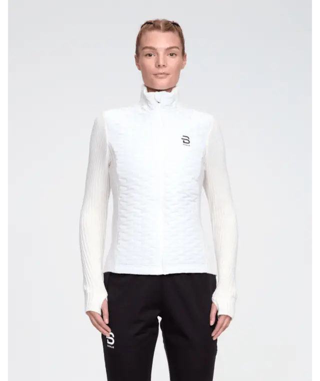 Dæhlie Dame Jakke Full Zip Comfy M Perfekt før og etter trening-Snow White 