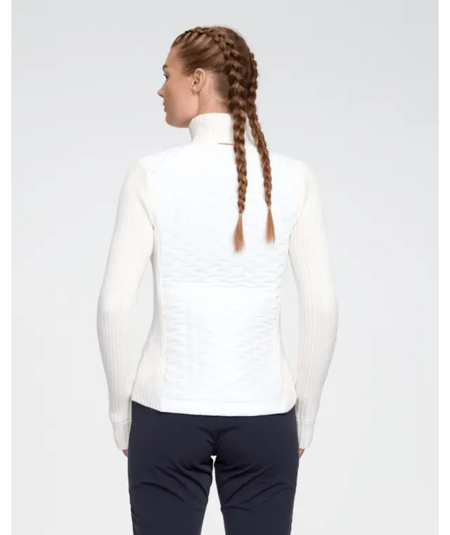 Dæhlie Dame Jakke Full Zip Comfy M Perfekt før og etter trening-Snow White 