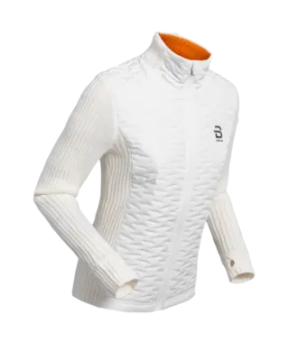 D&#230;hlie Dame Jakke Full Zip Comfy Perfekt f&#248;r og etter trening-Snow White