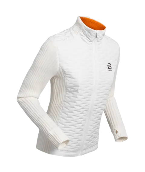 D&#230;hlie Dame Jakke Full Zip Comfy Perfekt f&#248;r og etter trening-Snow White