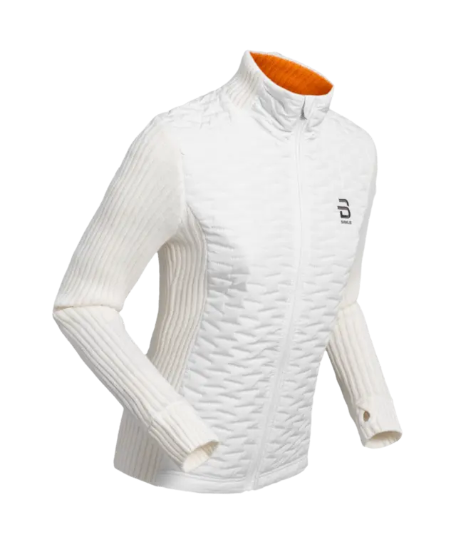 Dæhlie Dame Jakke Full Zip Comfy M Perfekt før og etter trening-Snow White 