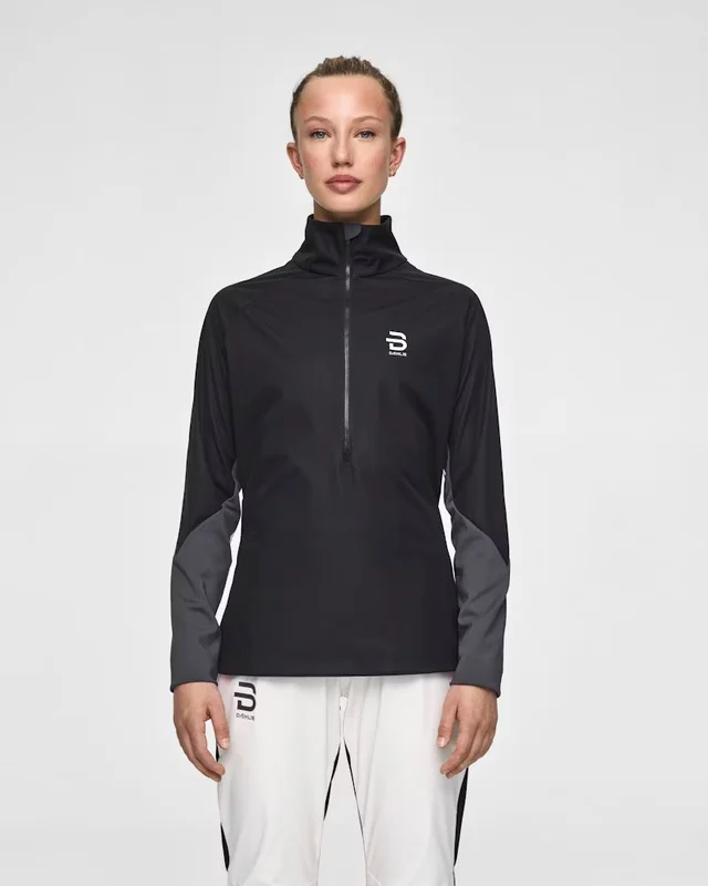 Dæhlie Dame Jakke 1/2 zip Elite M Innovativ half zip skijakke - Black 