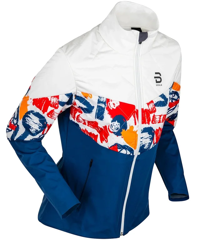 Dæhlie Zemsi Collab Jakke Dame XS Varmere langrennsjakke Norwegian Flag 