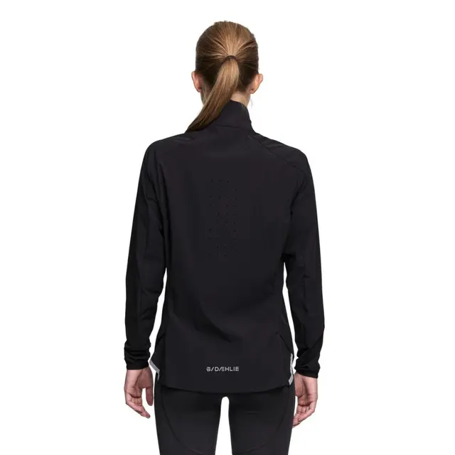 Dæhlie Athlete Jakke Dame  L Lett, teknisk løpejakke - Black 