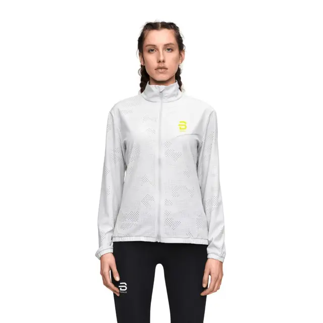 Dæhlie Intensity Jakke Dame  L Lett løpejakke - Quiet Grey 