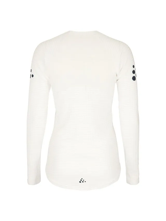 Craft W Trøye NOR Wool Extreme X LS M Varm, teknisk ulltrøye for kulden - hvit 