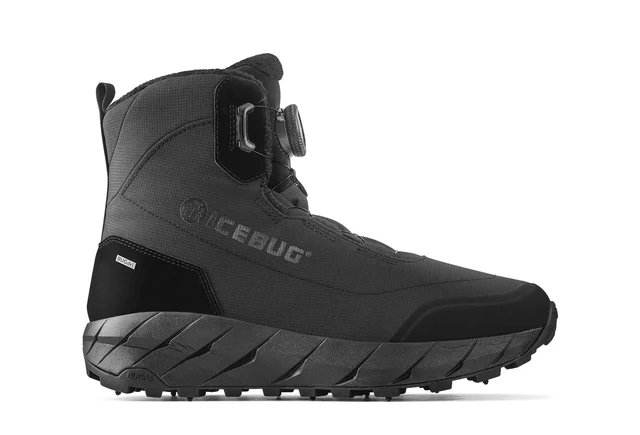 Icebug Unisex Alne BUGrip 43 Lett vinterstøvel med topp grep - Black 