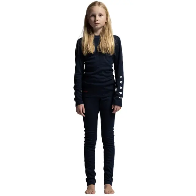 Craft Jr Baselayer Core Warm 122/128 Superundertøy sett til junior 
