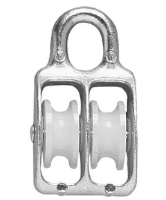 KASTEBLOKK DOBBEL NYLON 30MM FOR 8MM LINE ELFORZINKET MILLERS