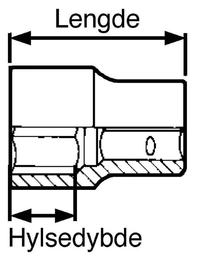 PIPE 1/2 13MM 12-KANT Teng Tools M120508-C / M120534-C 