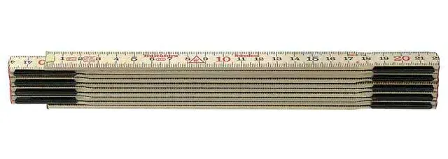 TOMMESTOKK 82-2-12 Meterstokk / tommestokk av tre Hultafors 