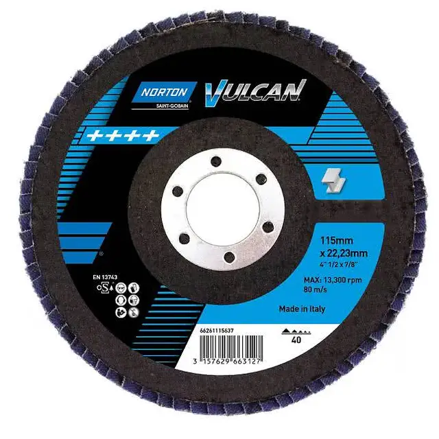 LAMELLRONDELL NORTON 115X22 R842 P40 PLA Lamellrondeller Norton Vulcan Plast 