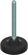 Maskinfot Ø40-M10x50mm Plastfot,Rustfri,30gr,NBR vulk