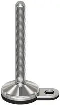 Maskinfot Ø80-M16x100mm,,1feste Galvanisert fot.10gr,NBR vulks
