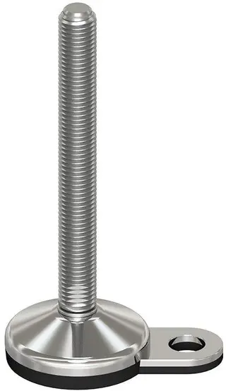 Maskinfot Ø80-M16x100mm,,1feste Galvanisert fot.10gr,NBR vulks 