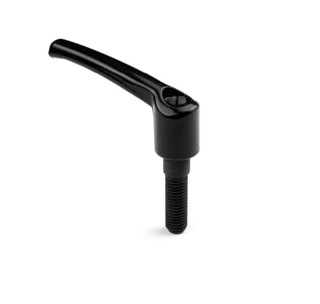 Låsespak,utv.stål gj,M8x20 Stål, L=65mm,justerbar 