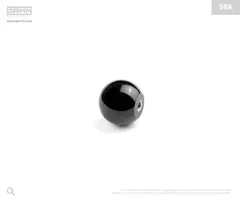 Kuleknott,sort,innv.stålgj.M8 SBA/Ø40