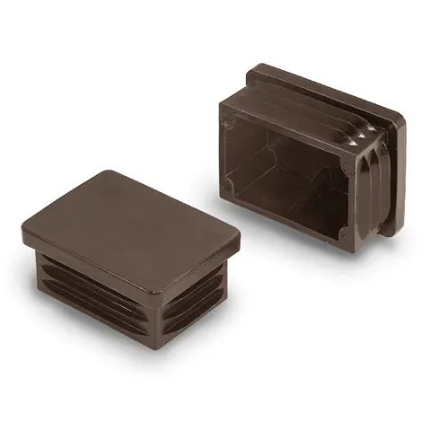 Rektangulær propp,60x120,sort innvendig 54-56x114-116mm rør 