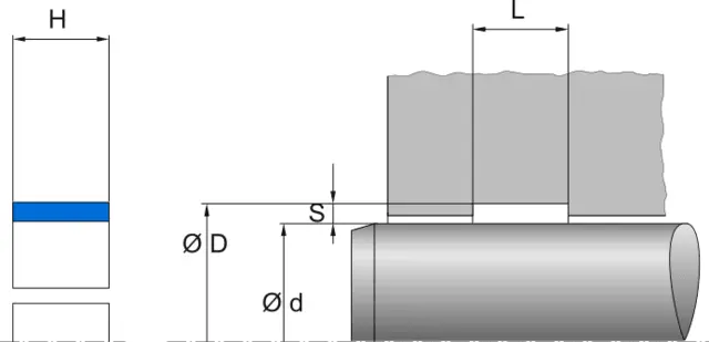 Føringsring  59X63X10 Pom/Gl Acetal 