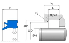 Avskraper PU5  20X 28X 4/7 95 AU V149