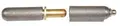 Sveisehengsel stål/messing stift ø8x80mm,messingskive,m/nippel