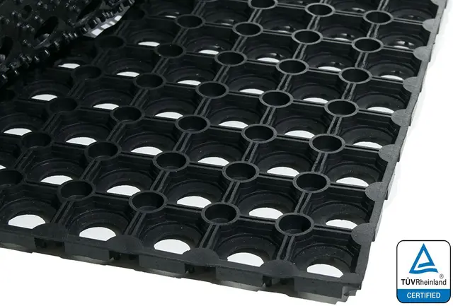 Ringmatte sort 1200 x 800 x 23mm 50/pall 