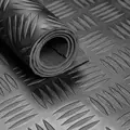 Checkermatte SBR 3mm Sort 1,4X10M