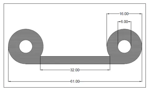 Brilleprofil M262-1 - Neo 60 Ø15(02)x60mm 