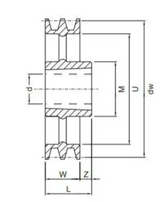 Kileremskive SPA 236-2 For taperboss 2517