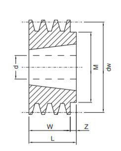 Kileremskive SPA 100-1 For taperboss 1610