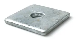 FIRKANTSKIVE M12 VF HV100 14X40X4MM VARMFORZINKET