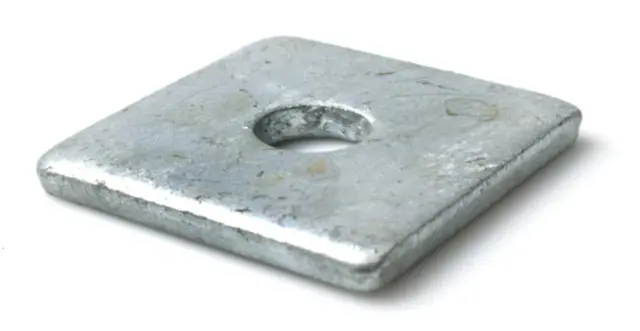 FIRKANTSKIVE M8 VF HV100 9X25X3MM VARMFORZINKET 